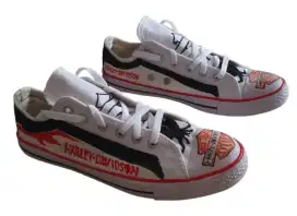 Sepatu harley davidson write dan yellow write