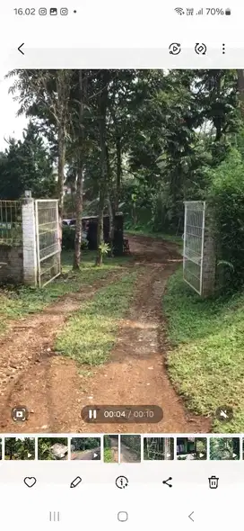 Lahan Bonus Villa dijual di Cisarua Puncak Mantap