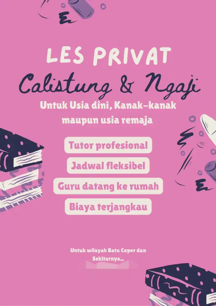 Les Privat Ngaji dan Calistung Anak