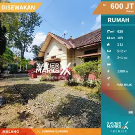 Disewakan Rumah Klasik Luas Dekat Ijen Boulevard Malang
