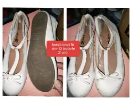 Sepatu flatshoes putih anak murah