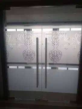 STIKER KACA / STICKER KACAFILM / KACAFILM / SANDBLAST ES SILVER POLOS