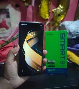 Infinix smart 8 pro ram 8+8/128 fullset ori+softcase!.