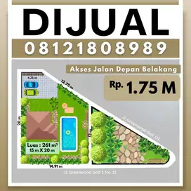 Araya Greenwood Golf Dekat Djati Lounge Samping Taman Jarang Ada