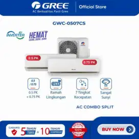 AC GREE COMBOSPLIT INVERTER 1/2PK+3/4PK (2INDOOR + 1OUTDOOR)GWC-0507CS