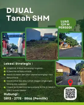 Dijual tanah SHM