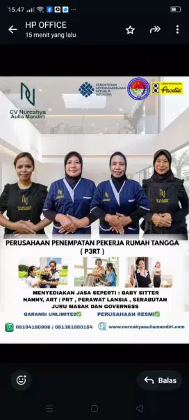 Lowongan kerja /dicari segera pengalaman atau non pengalaman