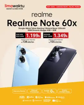 Realme note 60x 4/64 & 4/128
