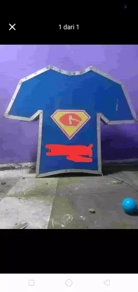 Neon box toko baju besar