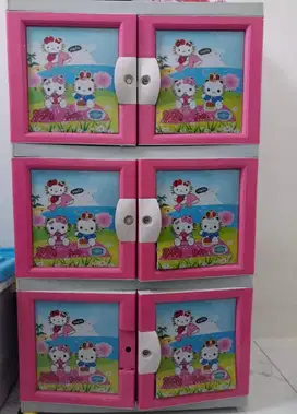 Lemari Pakaian Plastik Jumbo 3 Susun