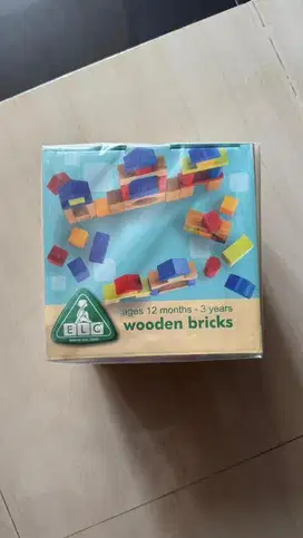elc blocks wooden bricks isi 100pcs