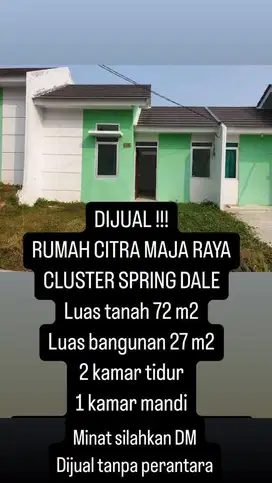 Dijual Rumah Citra Maja Raya