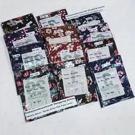Bahan Kain Motif Kembang Bunga Souvenir Craft Kain Perca