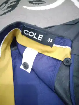 Celana kain merk cole ukuran 33