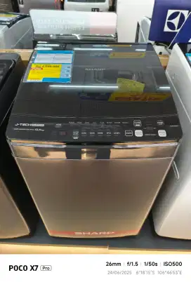 Mesin Cuci Sharp 10 KG Top Load Bisa Cicilan Tanpa DP Bunga 0%