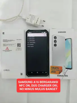 Dijual BU Nego tipis Samsung A16 Bergaransi resmi SEIN NFC ON
