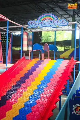 ready rainbow slide perosotan playground baru bisa custom