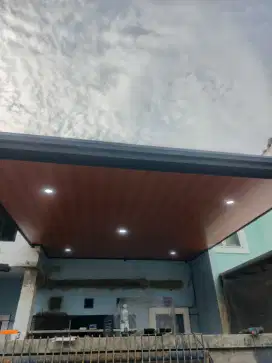 Kanopi rangka hologalvanis atap alderon rs plafon pvc talang air