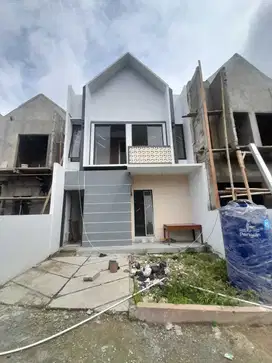 Rumah baru dalam proses bangun di Setu Cipayung Jaktim