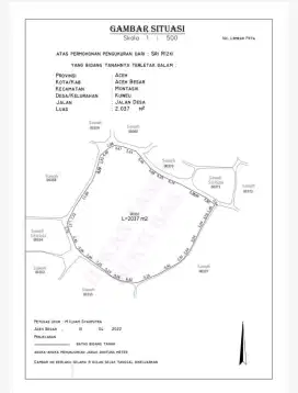 Dijual cepat tanah sawah