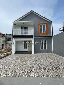 Rumah Mezzanine konsep scandinavian modern di Pamulang Tangsel