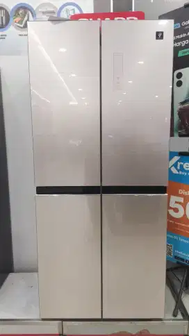 Kulkas side by side 4 pintu SJIF51PGCG bisa cash atau kredit