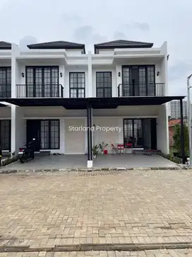 Rumah modern klasik full bata merah di Bintaro Tangsel