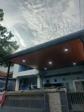 Kanopi rangka hologalvanis atap alderon rs plafon pvc talangair profil