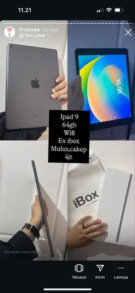 Ipad 9 wifi only ex ibox