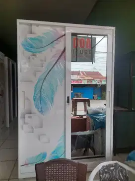 Lemari besi sliding 2pintu