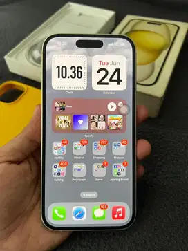 Iphone 15 basic 128gb warna kuning IBOX