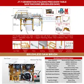 Multi propose woodworking Table Saw Portable / Wood tablesaw JT-7