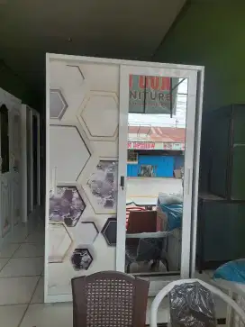 Lemari besi sliding 2pintu