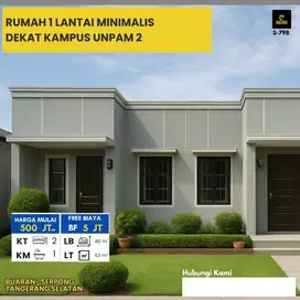 Rumah dijual Cluster Buaran Setu nego KPR