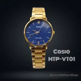 Jam Tangan Casio MTP-VT01 Gold Original
