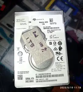 Hardisk Laptop Seagate 1 TB Kondisi Sentinel 100%