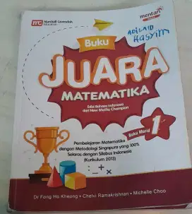Buku matematika juara kelas 1,mentari,harga utk 2 buku