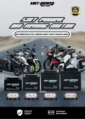 Aki Kering untuk motor Berkualitas 12 volt 7 amper