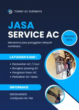 Jasa perbaikan AC rutin wilayah surabaya
