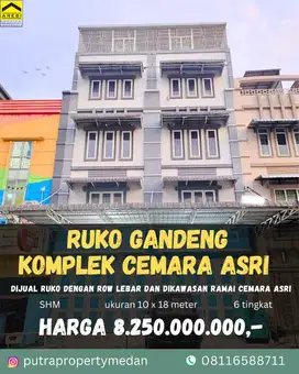 DIJUAL RUKO GANDENG SUPER LUAS CEMARA ASRI