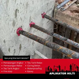 Aplikator Hilti Pemasangan Besi Rebar (Beton) D32