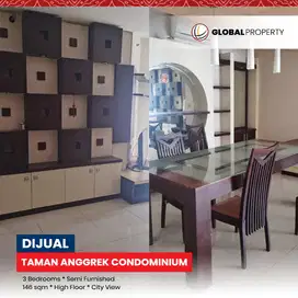 Dijual Taman Anggrek Condominium, Semi Furnished, 3KT, Lantai Atas