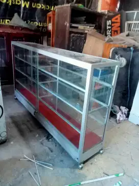 Jual etalase 2 meter tinggi 107cm