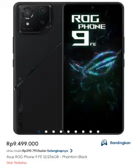 ASUS ROG 9 FE BISA CICILAN CUKUP PAKE KTP