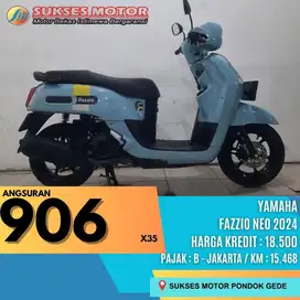 YAMAHA FAZZIO NEO TH 2024 BIRU SYARAT KTP KK FREE ONGKIR SEJABODETABEK