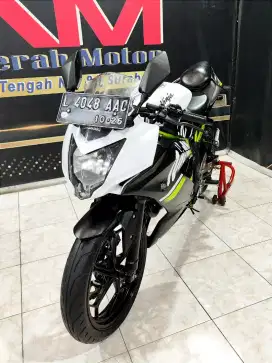 Ninja 250cc RR mono km.7rb putih doff supe 7.Anugerah motor rungkut