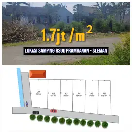 Tanah Murah Samping RSUD Prambanan Sleman