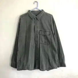 TBJ Overshirt washed denim pocket carhartt levis frizmwork uniqlo