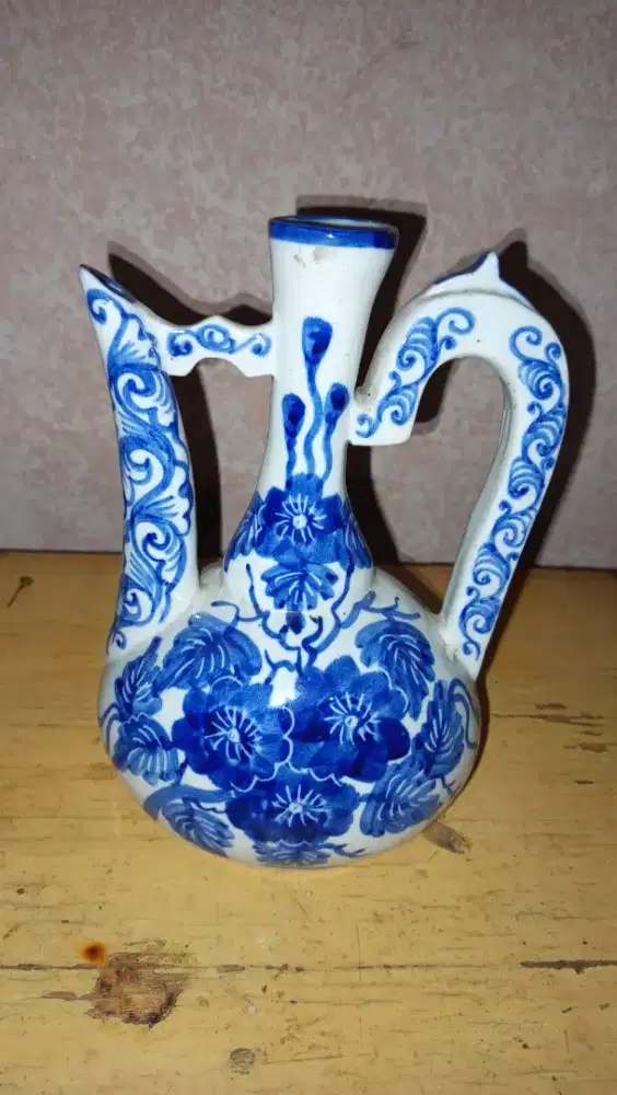 Jug keramik blue and white antik