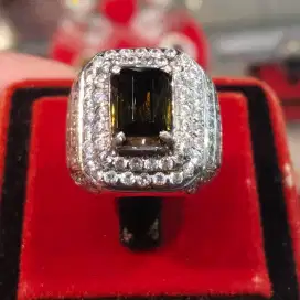 Natural green tourmaline